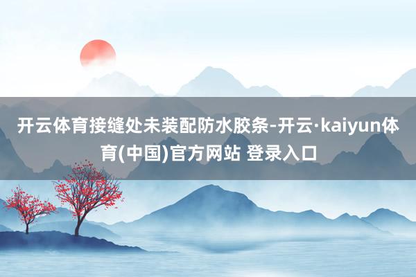 开云体育接缝处未装配防水胶条-开云·kaiyun体育(中国)官方网站 登录入口
